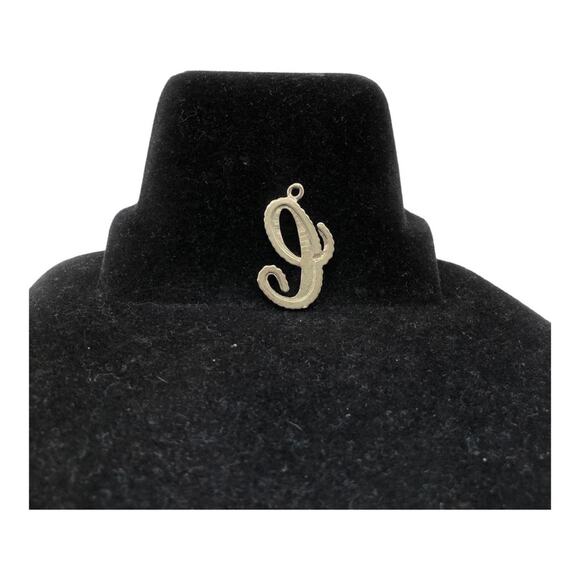 Unique Retro Script “C” Silver Plated Embedded With Sparkling Rhinestone Pendant - Picture 10 of 11